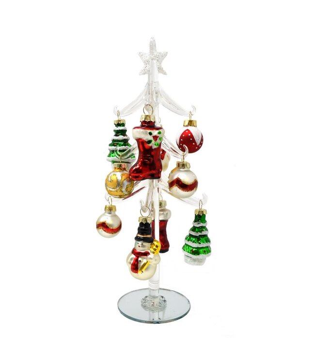 Gift Essentials Clear Tree Classic Christmas 1 Glass Bird Tree