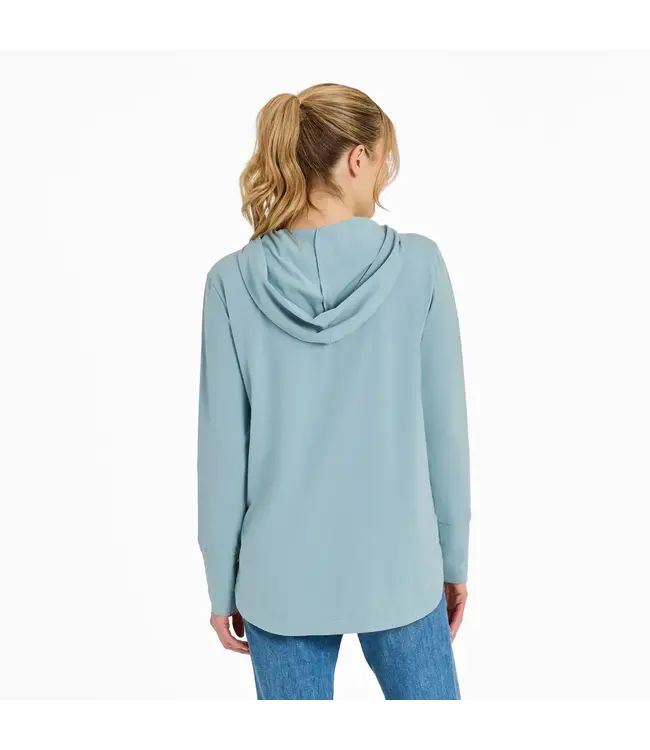 Life Is Good Womens Crusher Flex H Keep It Simple D Smokey Blue