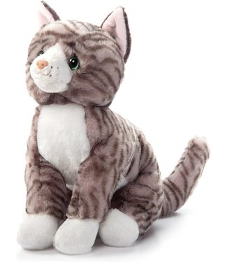 The Petting Zoo Grey Tabby Cat 12"