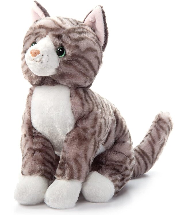 The Petting Zoo Grey Tabby Cat 12"