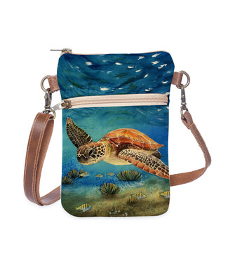 Cottn Curls Turtle Dive Cellphone Sling
