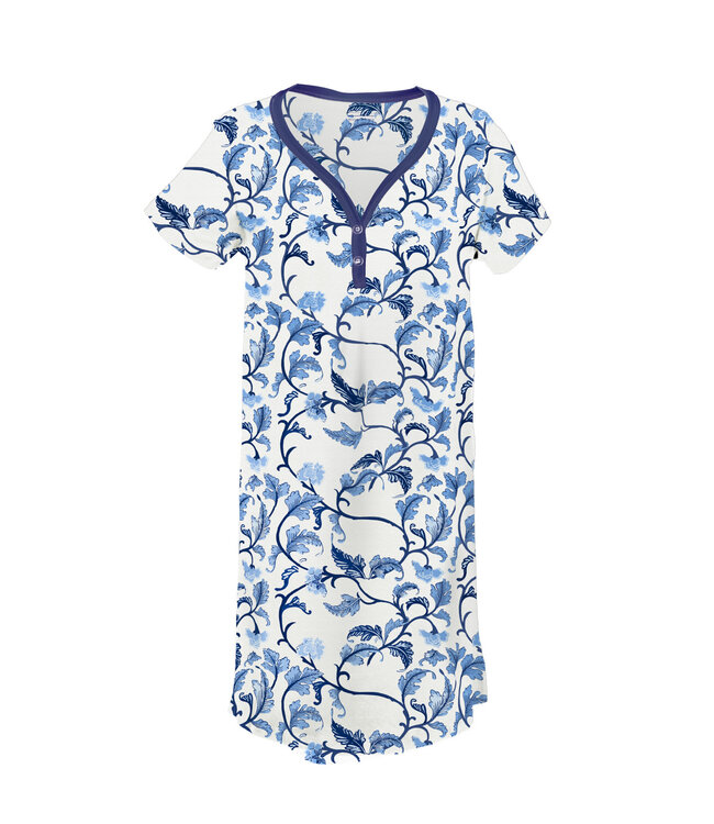 Amanda Blu Blu Acanthus Leaf Henley Night Dress
