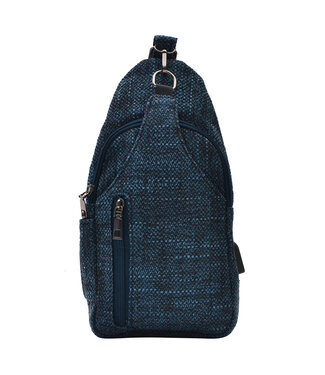Calla Products LLC Sonoma Antitheft Daypack Small Black Blue Tweed