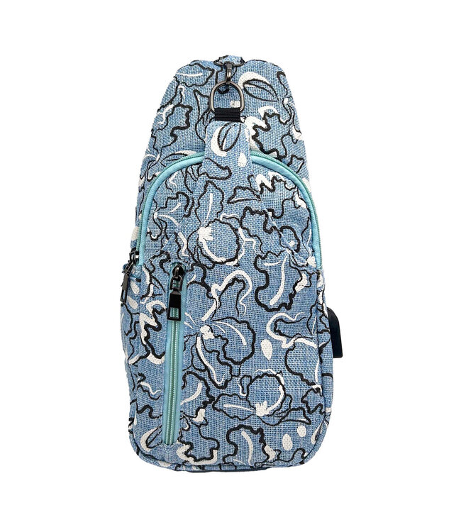 Calla Products LLC Sonoma Antitheft Daypack Small Blue Swirl