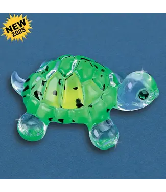 Glass Baron Turtle Bright Green Large