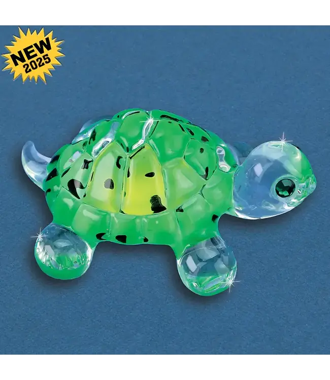 Glass Baron Turtle Bright Green Large