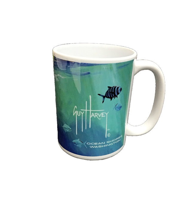 Gotham Custom Guy Harvey Hawksbill Caravan OS WA Ceramic Coffee Mug