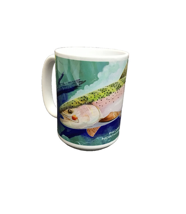 Gotham Custom Guy Harvey Steelhead Trout PNW V2 Ceramic Coffee Mug