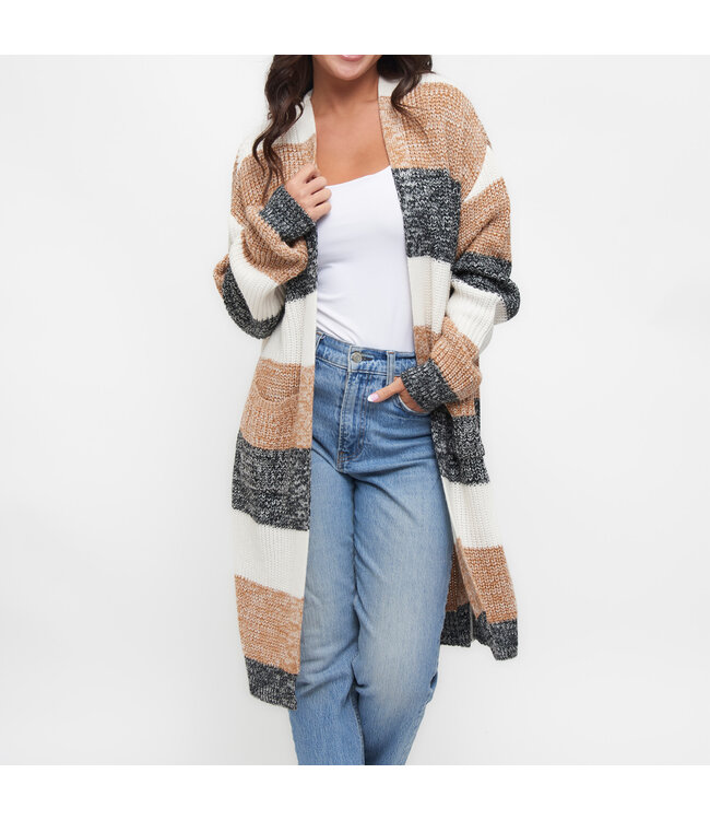 Howards Greyson Color Block  Heather Cardigan