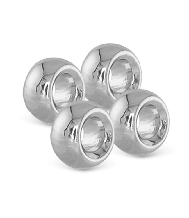 Amanda Blu Silver Charm Spacers - 4pk