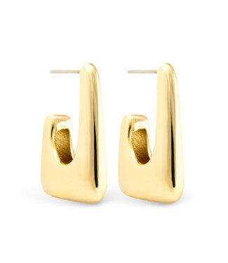 Amanda Blu Ava Polished Huggie Gold