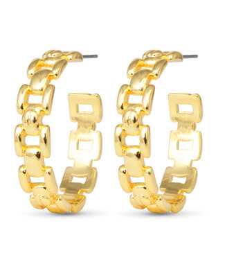 Amanda Blu Zoe Polished Huggie Gold