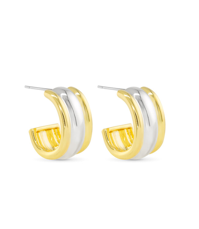 Amanda Blu Gold And Silver Fiona Earrings
