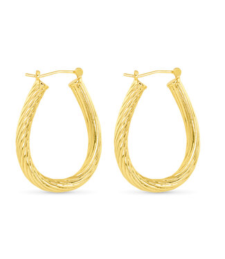Amanda Blu Gold Polished Ramsey Earrings