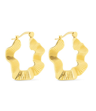 Amanda Blu Polished Gold Jennifer Hoop Earrings