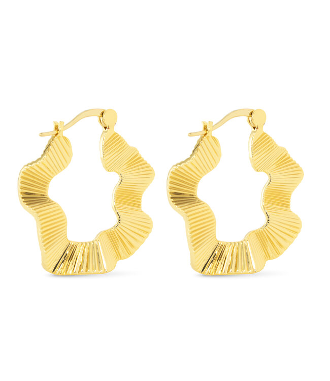 Amanda Blu Polished Gold Jennifer Hoop Earrings
