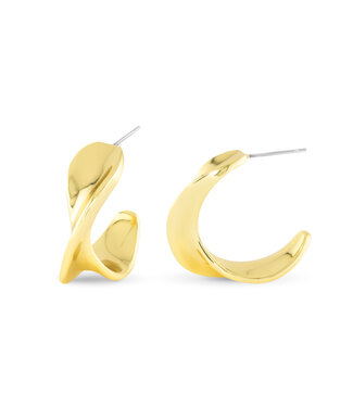 Amanda Blu Gold Polished Daphne Hoop Earrings