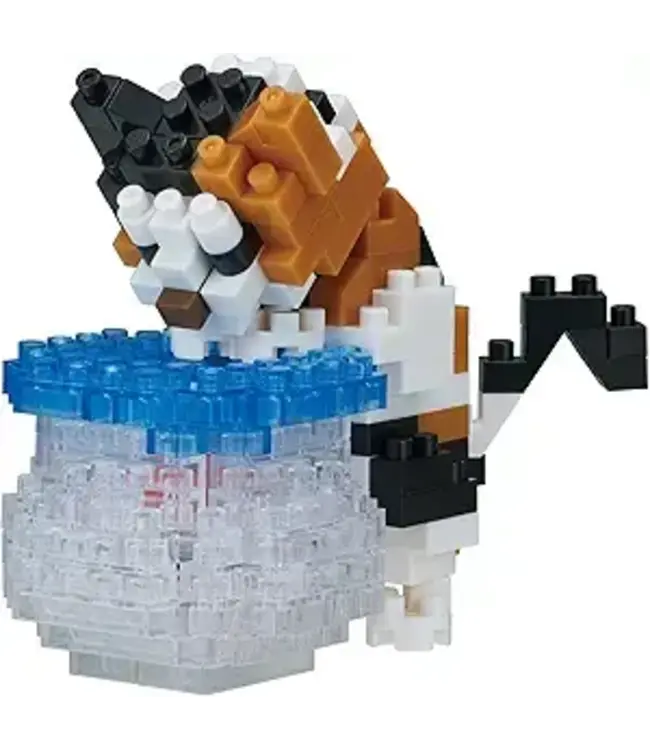 Bandai Namco Toys Fishbowl Cat Cats Nanoblock Collection Series