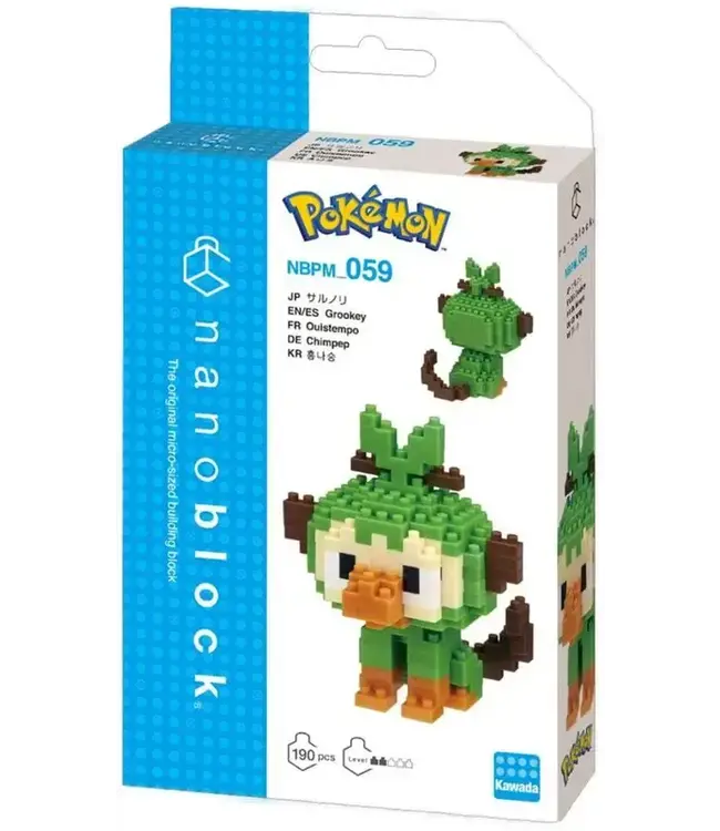 Bandai Namco Toys Grookey Pokemon Nanoblock Pokemon Series