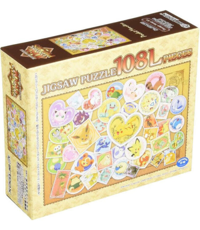 Bandai Namco Toys PK108-L01 108LP Puzzle-Postage Stamp Art Pokemon Ensky Puzzle