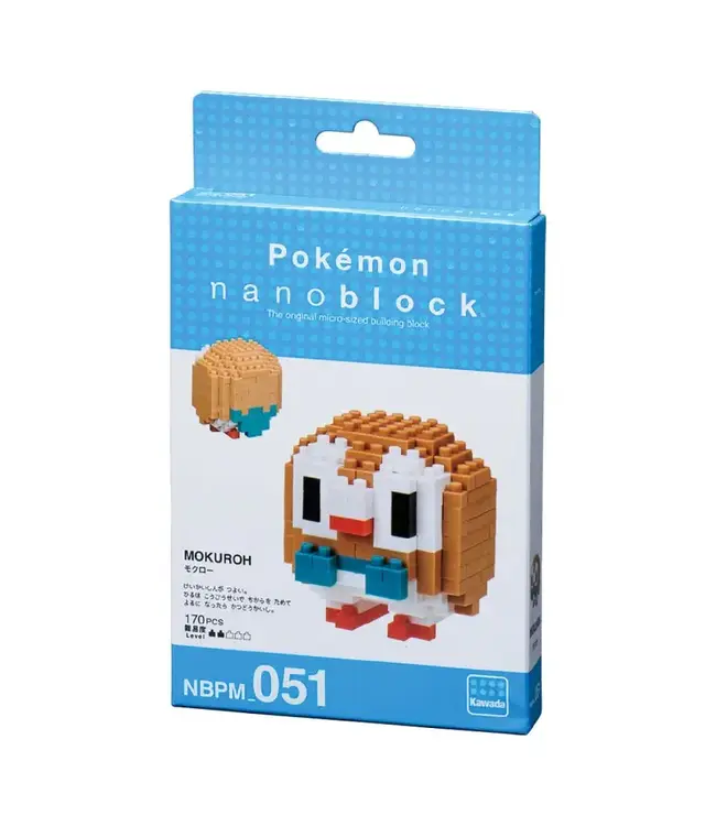 Bandai Namco Toys Rowlet Pokemon Nanoblock Pokemon Series