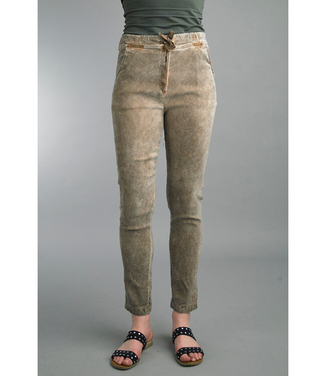 Tempo Paris Basic Sueded Pant