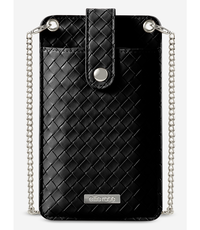 Ellie Rose Crossbody Phone Bag Black