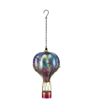 Regal Swirl Balloon Solar Lantern Large Purple
