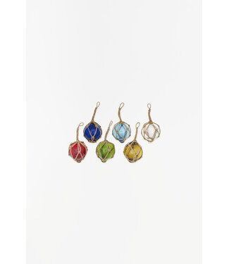 Batela USA Inc Glass Buoys With Jute Netting 3  Inch