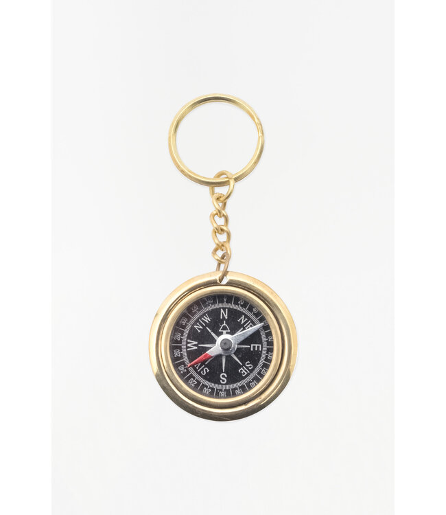 Batela USA Inc Compass Keyring Brass