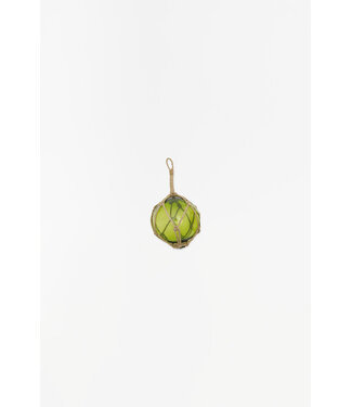 Batela USA Inc Glass Buoys With Jute Netting Med Green