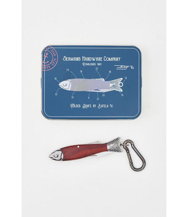 Batela USA Inc Fish-Shaped Knife With Wooden Handle