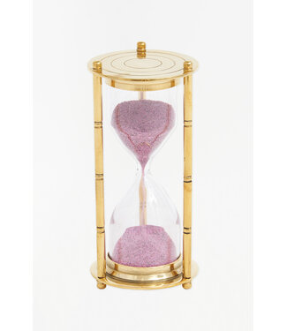 Batela USA Inc Hourglass With Stand Sm Brass