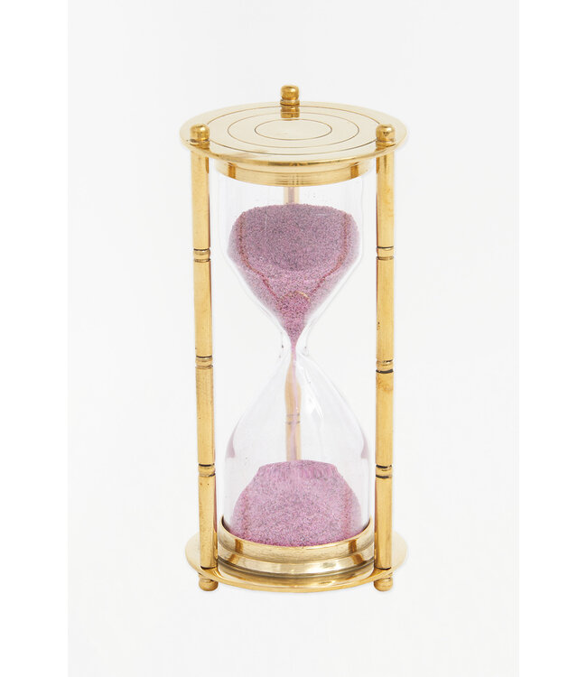 Batela USA Inc Hourglass With Stand Sm Brass