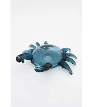 Batela USA Inc Crab Handblown Glass Large Blue 10.2x8.3x3.3