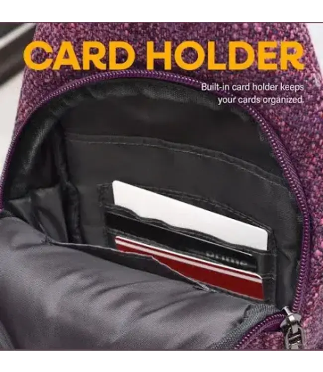 Calla Products LLC Sonoma Antitheft Daypack Small Plum Tweed