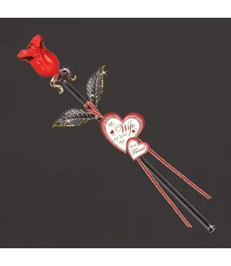 Glass Baron Red Rose Wife Best Friend