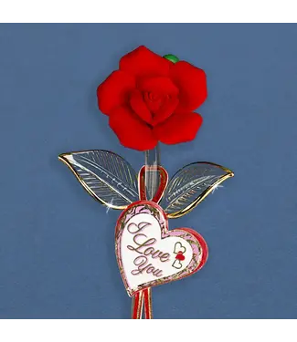 Glass Baron Rose Red I Love You