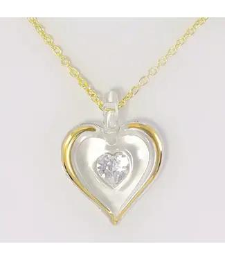 Glass Baron Birthstone Heart April