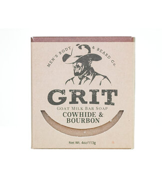 Grit COWHIDE And BOURBON BAR SOAP