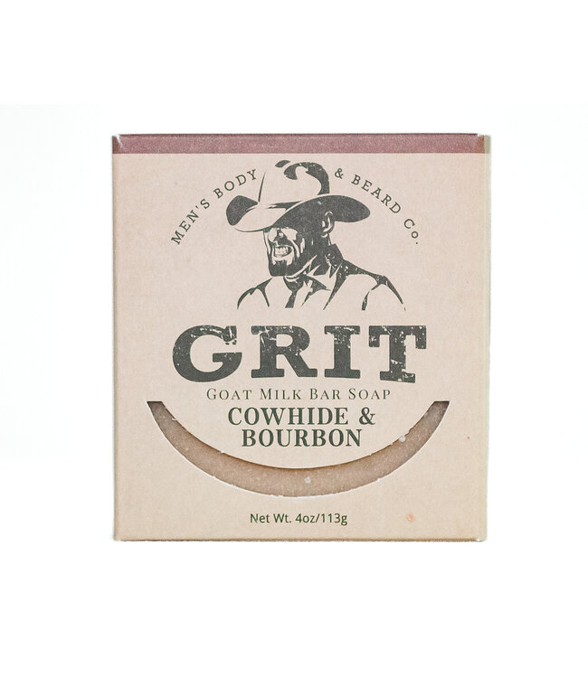 Grit COWHIDE And BOURBON BAR SOAP