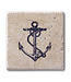 Highland Home Anchor 4 Pk Travertine Coaster Square