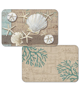 Highland Home Linen Shells Easycare Reversible Placemat
