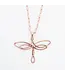 Howards Iselin Wire Wrapped Dragonfly Copper Necklace