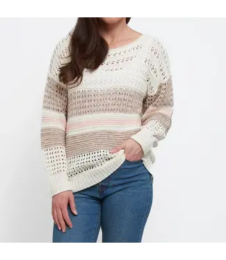 Howards Opal Color Block Crochet Sweater