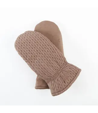 Howards Chevron Mittens Bronze One Size