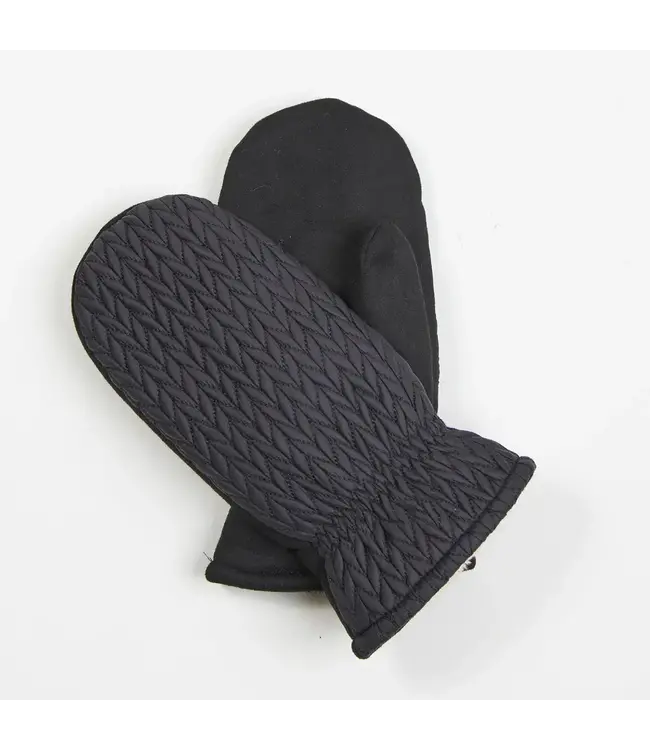 Howards Chevron Mittens Jet One Size