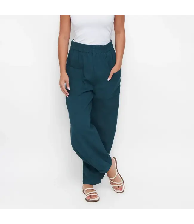 Howards Cotton Gauze Pants With Pleat Hem