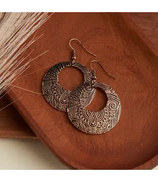 Howards Wild Spirit Floral Textured Ring Earrings