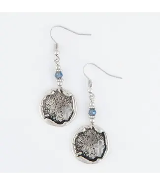 Howards Wild Spirit Beaded Cross Earrings